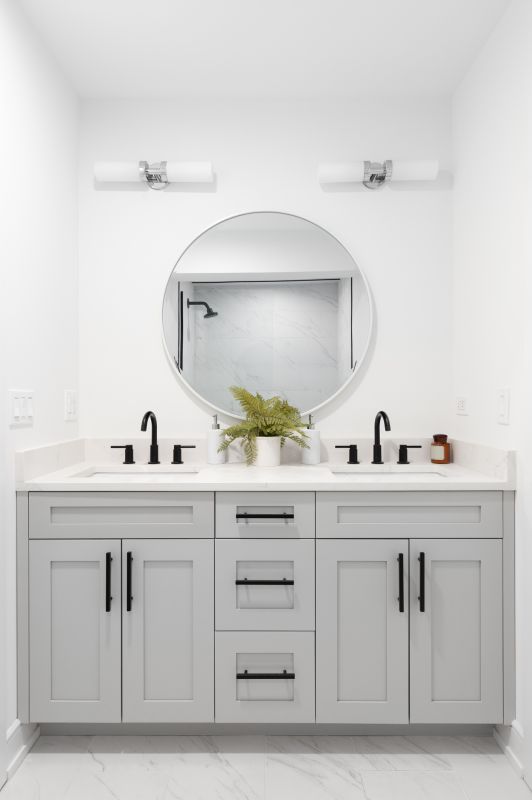 Contemporary Vanity with LED Lighting