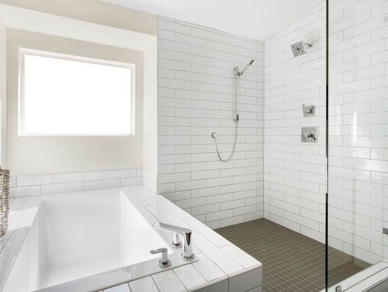 Shower with Compact Fixtures